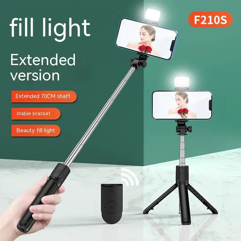 All-in-One Expandable Selfie Stick Tripod with Bluetooth Remote