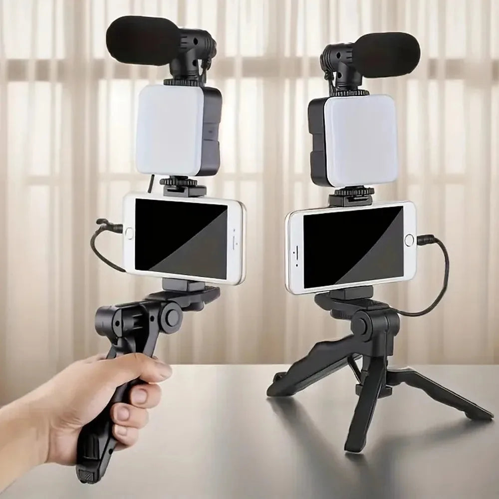 Complete Smartphone Vlogging Kit with Tripod & Accessories