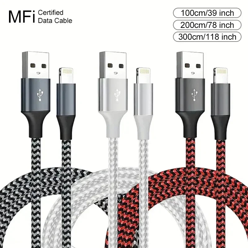 Braided Lightning Fast Charging Cable for iPhone