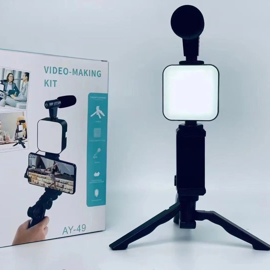 Complete Smartphone Vlogging Kit with Tripod & Accessories