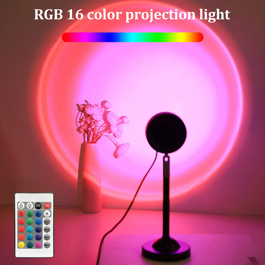 USB Sunset Projection Light with Remote Control
