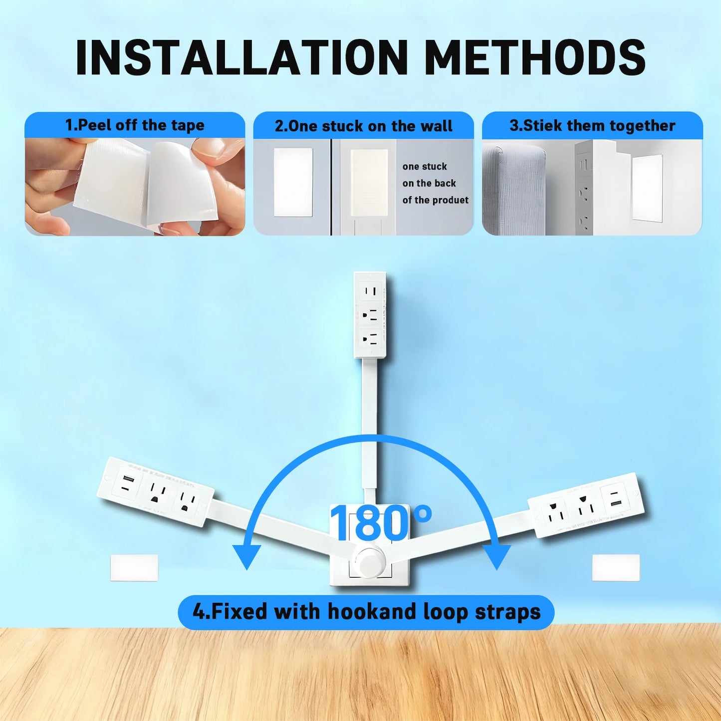 Rotating Power Outlet Extender
