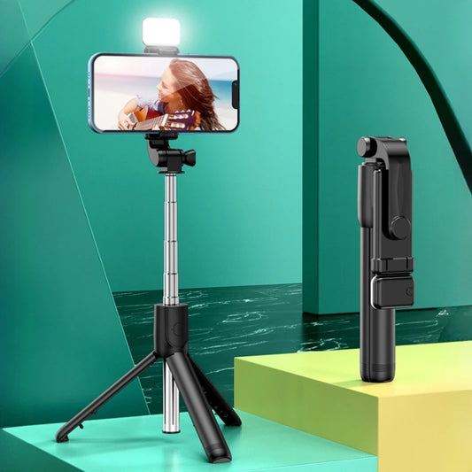 All-in-One Expandable Selfie Stick Tripod with Bluetooth Remote
