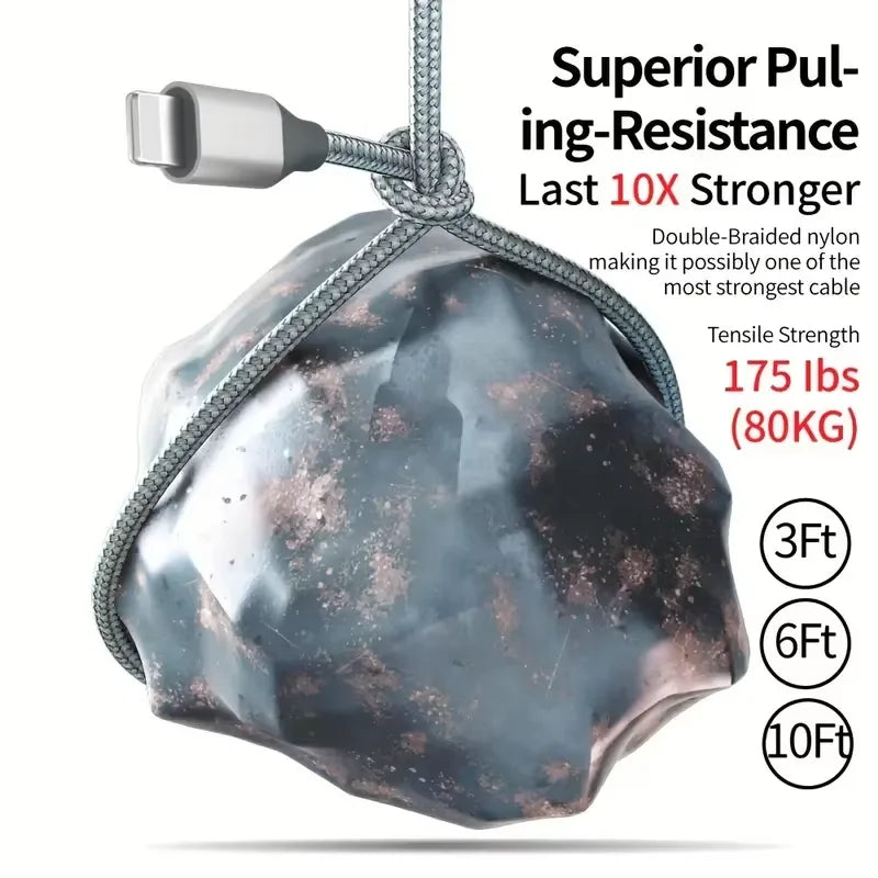 Braided Lightning Fast Charging Cable for iPhone