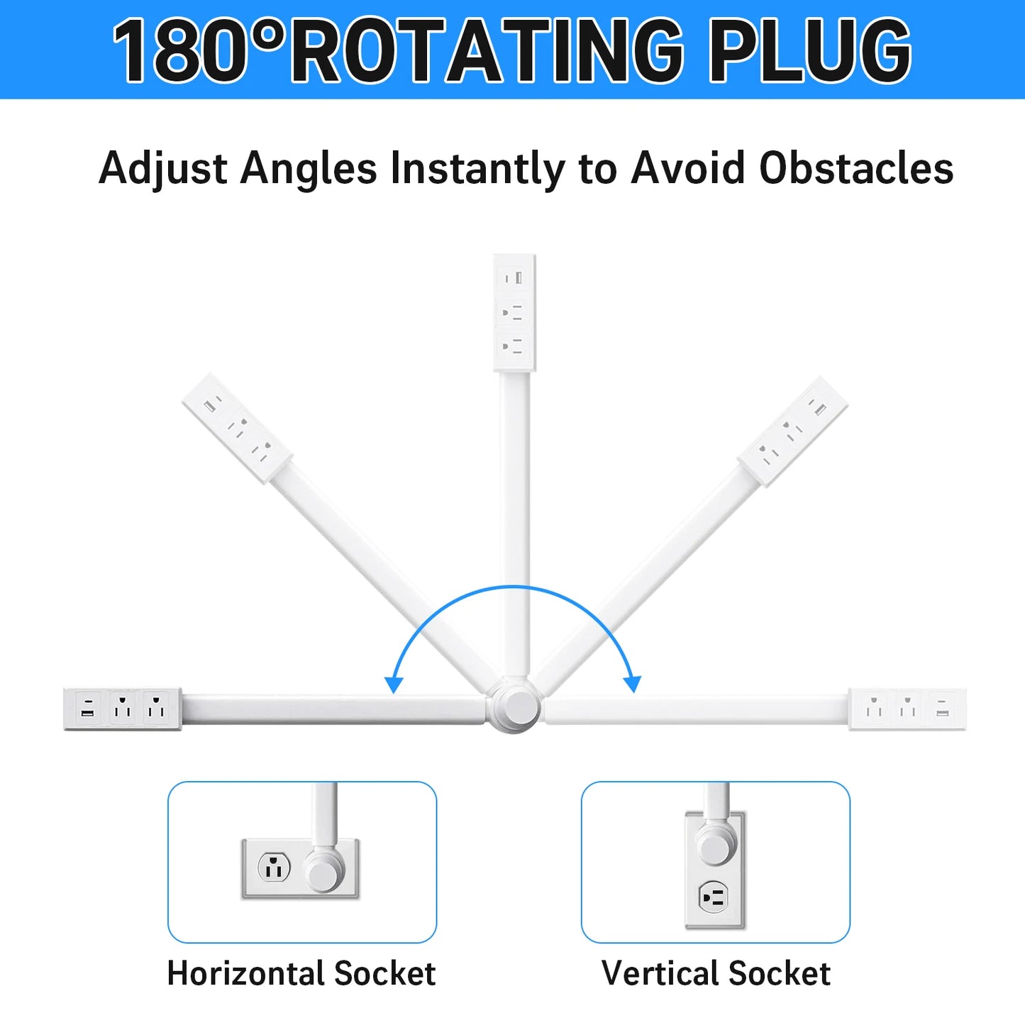 Rotating Power Outlet Extender