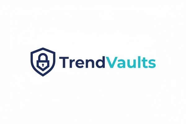 TrendVaults Logo - High Resolution White Background